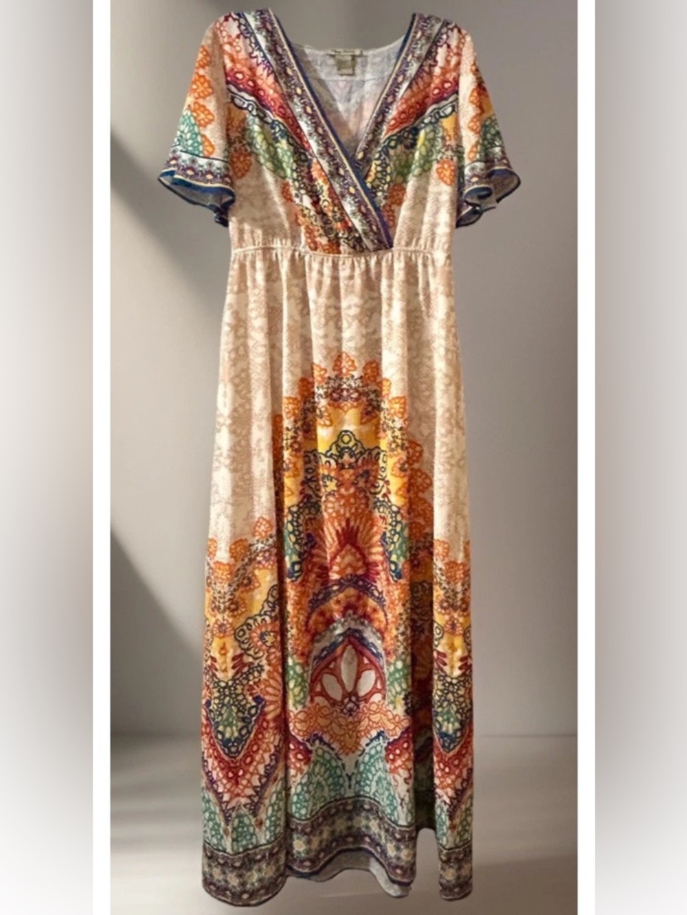 Women’s Flying Tomato Bohemian Moroccan Long Maxi Summer Dress Multicolor L